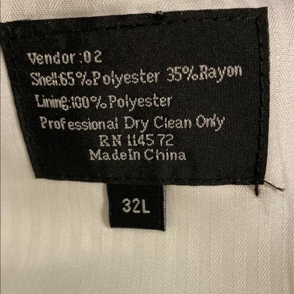 White and Blue Men's Blazer